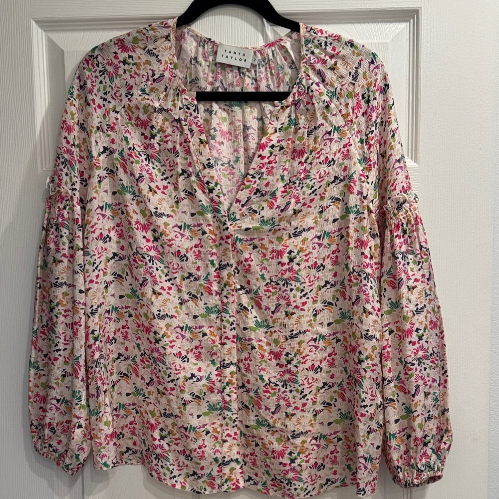 Tanya Taylor Multicolor Floral Blouse